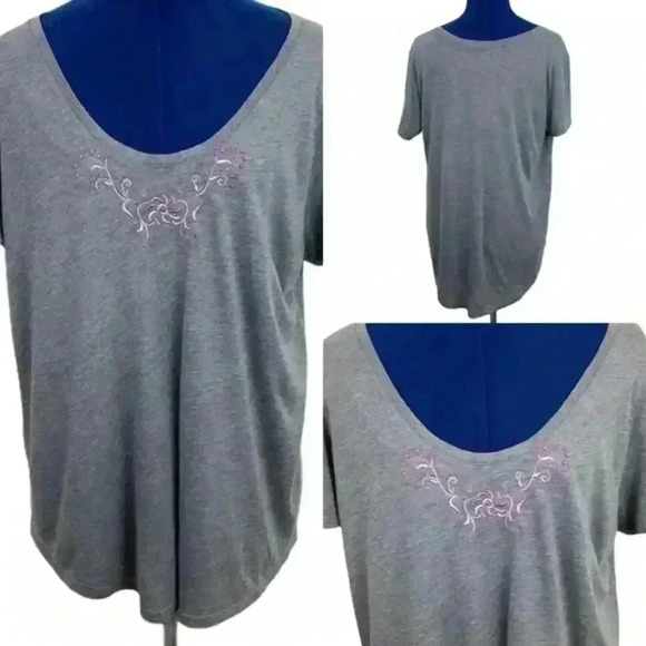 GRAY Ana T-Shirt. Short Sleeve Size XL. - Picture 1 of 9